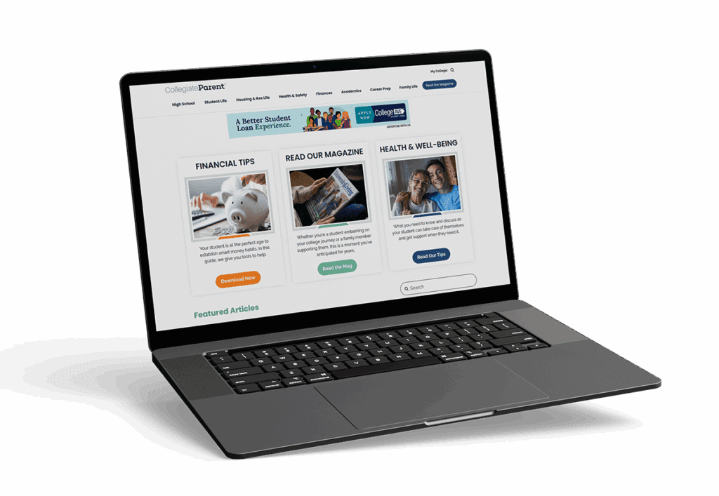 laptop mockup showcasing display advertising on CP.com